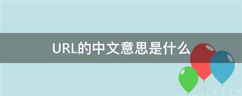 URL的中文意思是什么 - 业百科