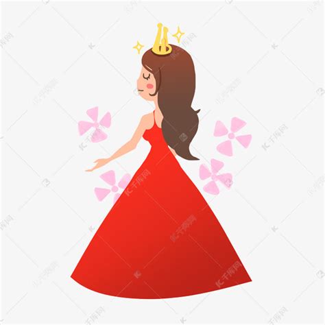女王节卡通人物皇冠 素材图片免费下载-千库网