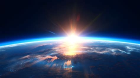地球图片-太空日落时壮观的地球景色素材-高清图片-摄影照片-寻图免费打包下载