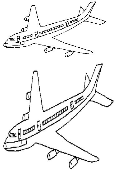 a380飞机简笔画” | 抖兔教育