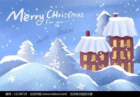 原创下雪的圣诞节图片_其 他_编号11138729_红动中国