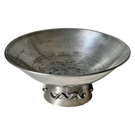 Paavo Tynell Silver Plated Bowl For Sale at 1stDibs