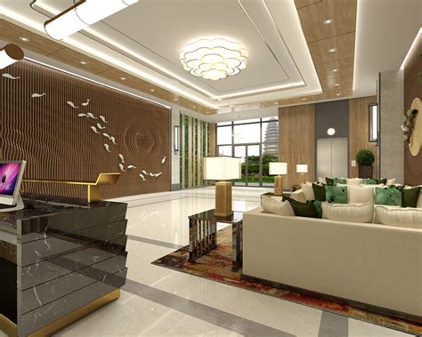 酒店大厅|空间|室内设计|Z37715446 - 原创作品 - 站酷 (ZCOOL)