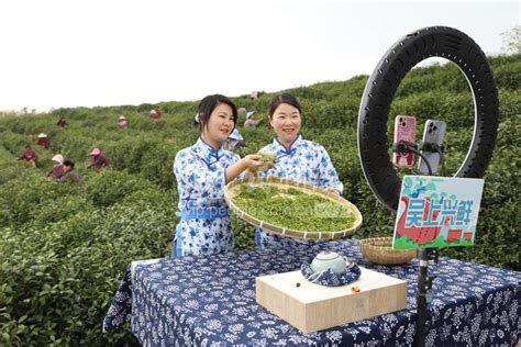 浙江湖州：直播带货 助农增收-人民图片网