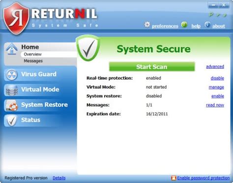 Returnil Virtual System - 無料・ダウンロード