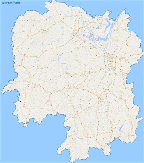 湖南电子地图图片