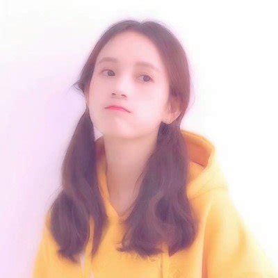 黄色系头像温柔女生头像
