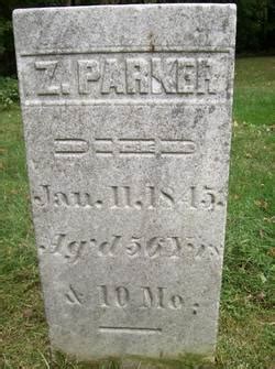 Zachariah Parker (okänd-1845) – Find a Grave-äreminne