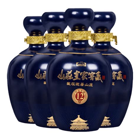 山庄老酒白酒 山庄老酒 山庄皇家窖藏 12 38%vol 浓香型白酒 450ml*4瓶 整箱装多少钱-聚超值