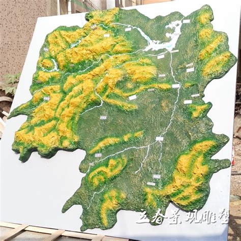 湖南地形图图片