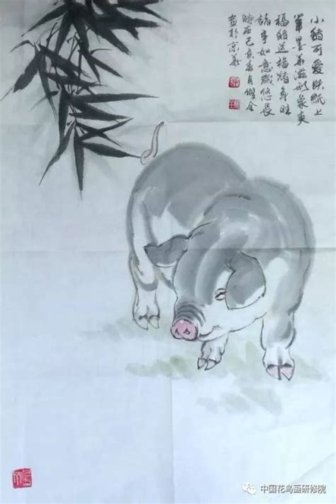 猪怎么画名家,猪怎么画爷爷,名家画猪_大山谷图库