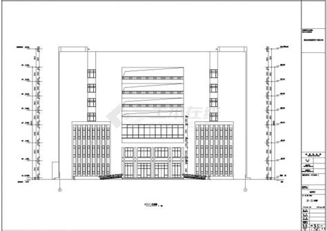 【陕西省】七层法院办公楼建筑初步设计图_办公建筑_土木在线