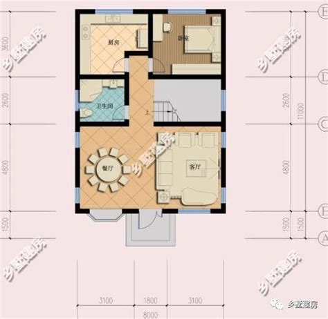 5米宽x15米自建房设计,5米x12米宅基地设计图,5x15米房屋设计图_大山谷图库