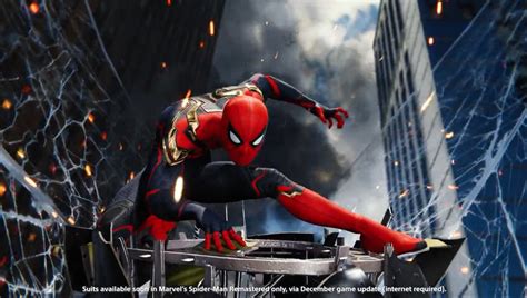 《漫威蜘蛛侠》将推出《蜘蛛侠：英雄无归》两件新套装 分别为黑金战衣和决战版战衣_页游网