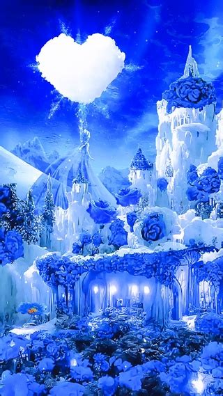 蓝色城堡(风景手机动态壁纸) - 风景手机壁纸下载 - 元气壁纸