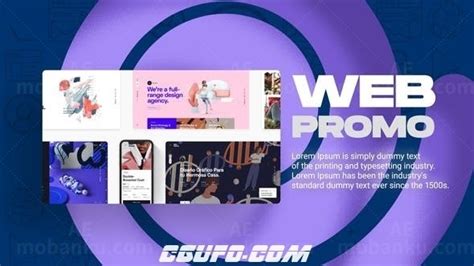 21303快速节奏动态网站宣传促销展示AE模板Dynamic website promo - CGUFO