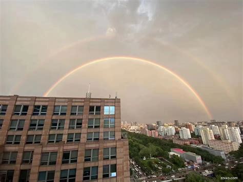 惊艳！北京雷雨过后双彩虹挂天边-天气图集-中国天气网