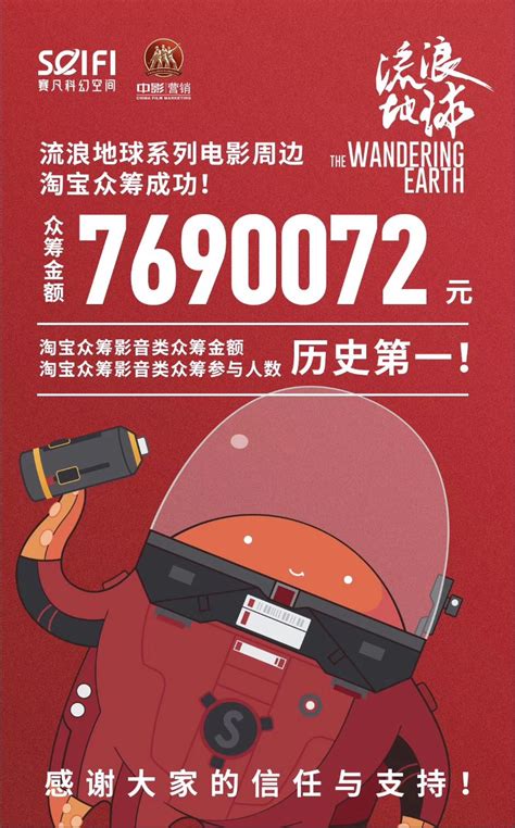 770万！《流浪地球》入淘众筹创新纪录，科幻元年在淘宝真正到来-中国网