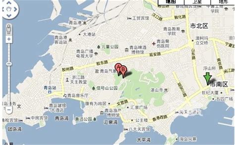 青岛旅游景点地图 青岛旅游地图旅游度假著名景点