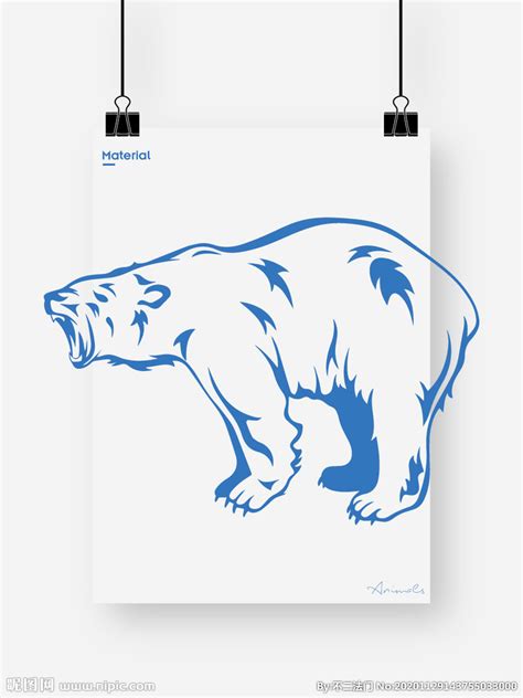 北极熊设计图__其他图标_标志图标_设计图库_昵图网nipic.com