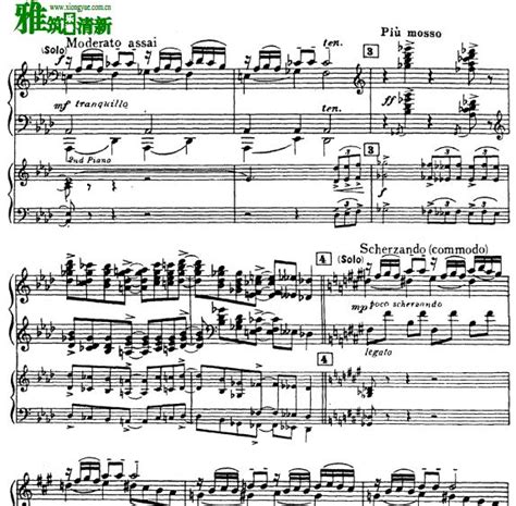 【谱】蓝色狂想曲-乔治·格什温-人人钢琴网