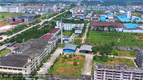 航拍江西省吉安市万安县工业园,城镇风貌,建筑摄影,摄影素材,汇图网www.huitu.com