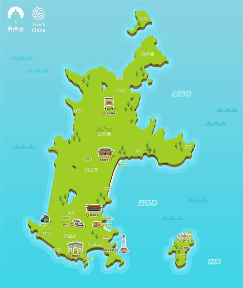 普陀山地图图片