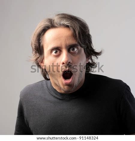 Man With Astonished Expression Stock Photo 91148324 : Shutterstock