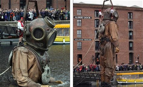 英国举办巨型木偶表演： 机械小女孩身高9米_旅游_环球网