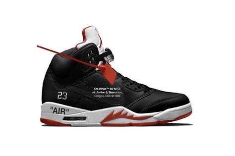 乔丹OFF-WHITE X Air Jordan 5 OW联名黑蝉翼男子文化篮球鞋纯原版本 货号：CT8480-001-莆田纯原鞋社区