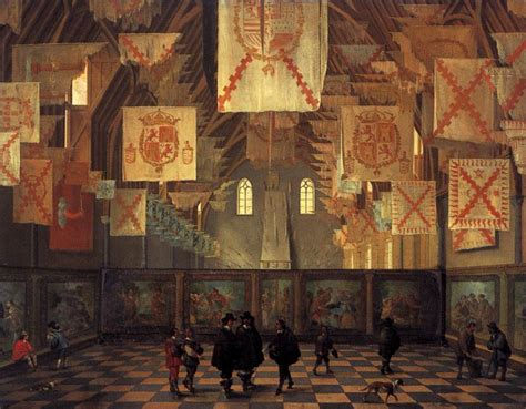 The Great Hall of the Binnenhof in The Hague 1651 Painting | Dirck Van Delen Oil Paintings
