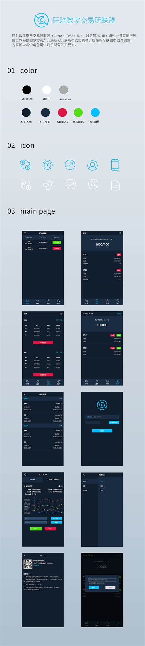 区块链虚拟货币交易App|UI|APP界面|碧空 - 原创作品 - 站酷 (ZCOOL)