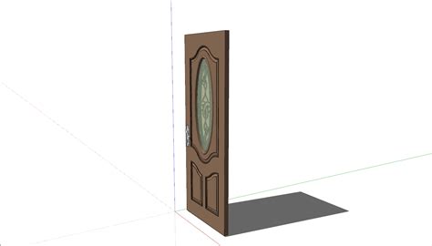 现代单开门 卧室门 通顶门su模型下载_ID14027517_sketchup模型下载-欧模网