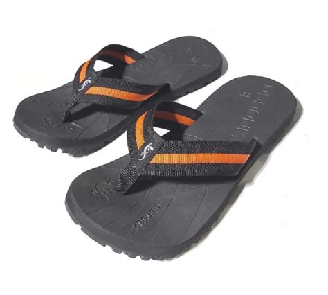 Slippers Sandugo Black Orange 1071 (Available Sizes 5, 6, 7, 8, 9, 10 ...