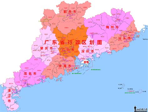 广东省行政区划图图片 广东省行政区划图图片