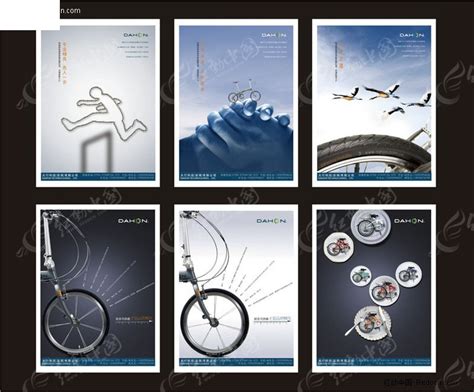 自行车创意海报广告设计CDR素材免费下载_红动中国