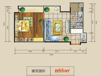 上海一室一厅户型图,一室一厅一卫户型图,三室两厅户型图_大山谷图库