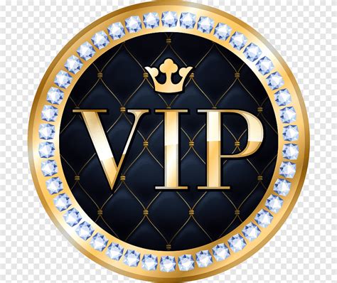Gold-colored and black VIP emblem, Diamond, flash Diamond VIP, emblem ...