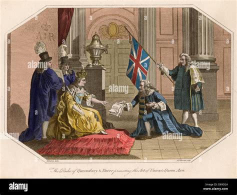 Act Of Union 1707 Colour Stock Photo - Alamy