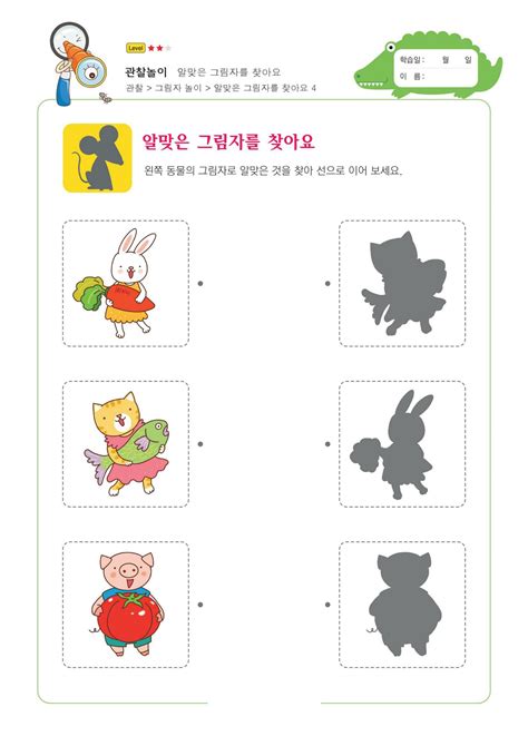 60张韩国影子配对图卡训练幼儿注意力专注力学习能力 | 放飞未来注意力训练