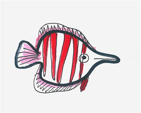 卡通热带鱼简笔画的画法 - 有点网 - 好手艺