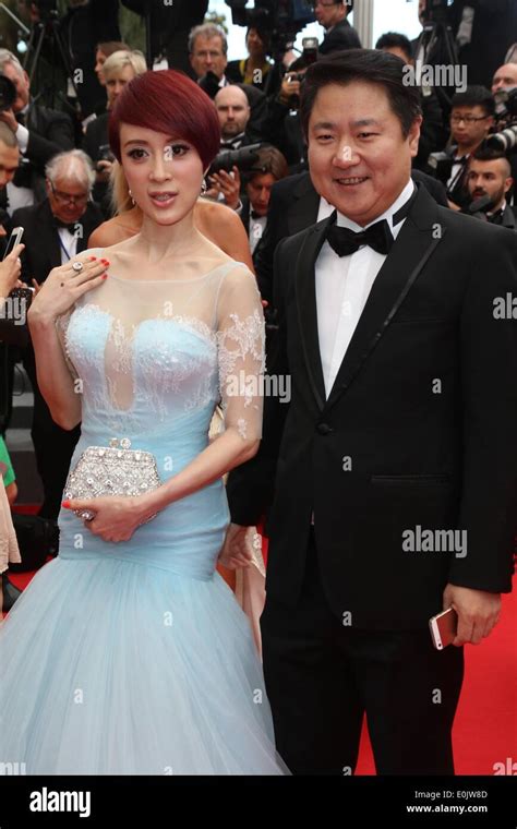 Cannes, France. 14th May, 2014. Chinese actress Jin Qiaoqiao and her ...