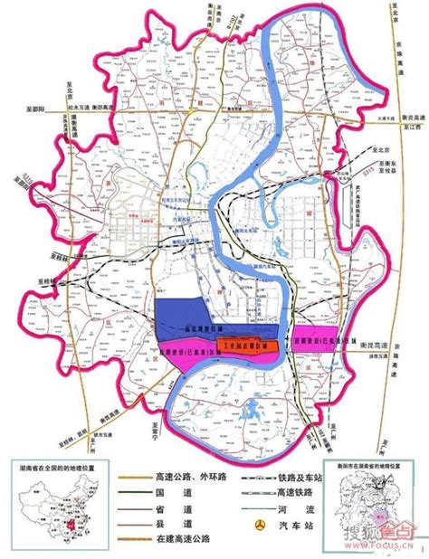 图：衡阳市总体建设规划图（2002-2020年）-衡阳搜狐焦点