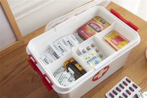 宏隆8222 时尚医药箱 手提式便捷家庭收纳箱 整理箱 白色-阿里巴巴