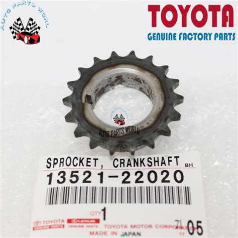 OEM Toyota 1352122020 Gear or Sprocket Crankshaft Timing 13521-22020 ...