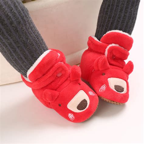 冬季保暖婴儿鞋童鞋0-1岁软底棉鞋男女宝宝加绒鞋雪地靴学步鞋-阿里巴巴