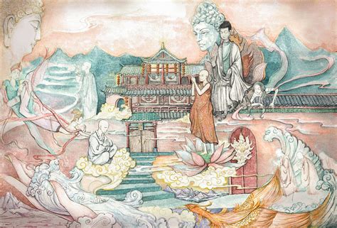 中国古代神话传说 | 插画师 @是雪鱼啊 - 堆糖，美图壁纸兴趣社区