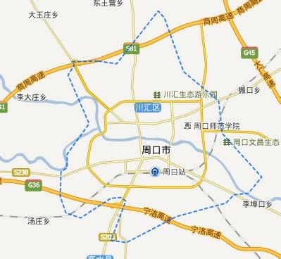 河南省周口市地图图片