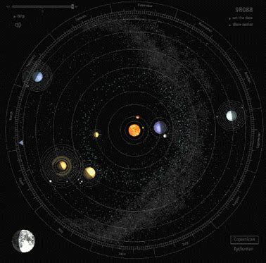 太阳系八大行星示意图（太阳系行星运行轨迹示意图）_可可情感网