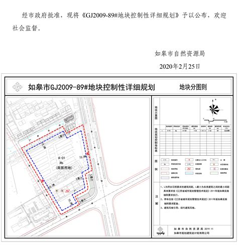 GJ2009-89#地控制性详细规划批后公布_成果公示_如皋市自然资源和规划局